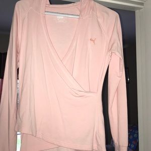 Puma long sleeve cover jacket with thumb holes